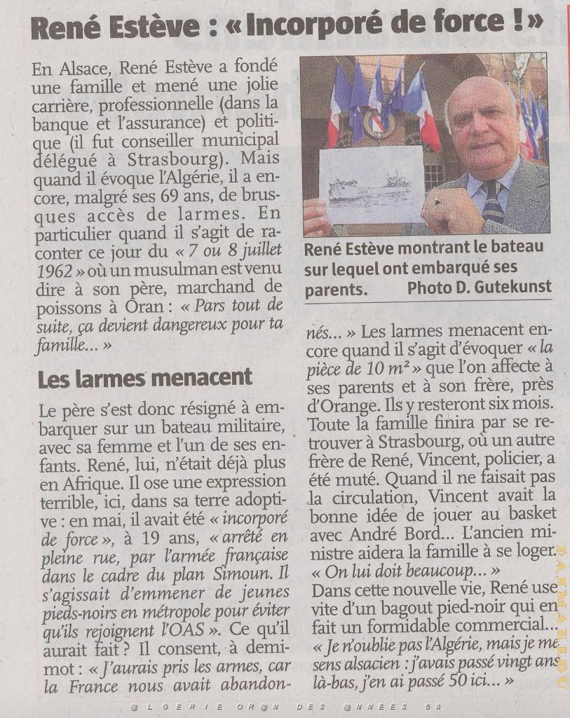 RENE ESTEVE 50 ANNEES D EXIL UN INTERVIEW DANS LE JOURNAL DE L ALSACE 2012.jpg